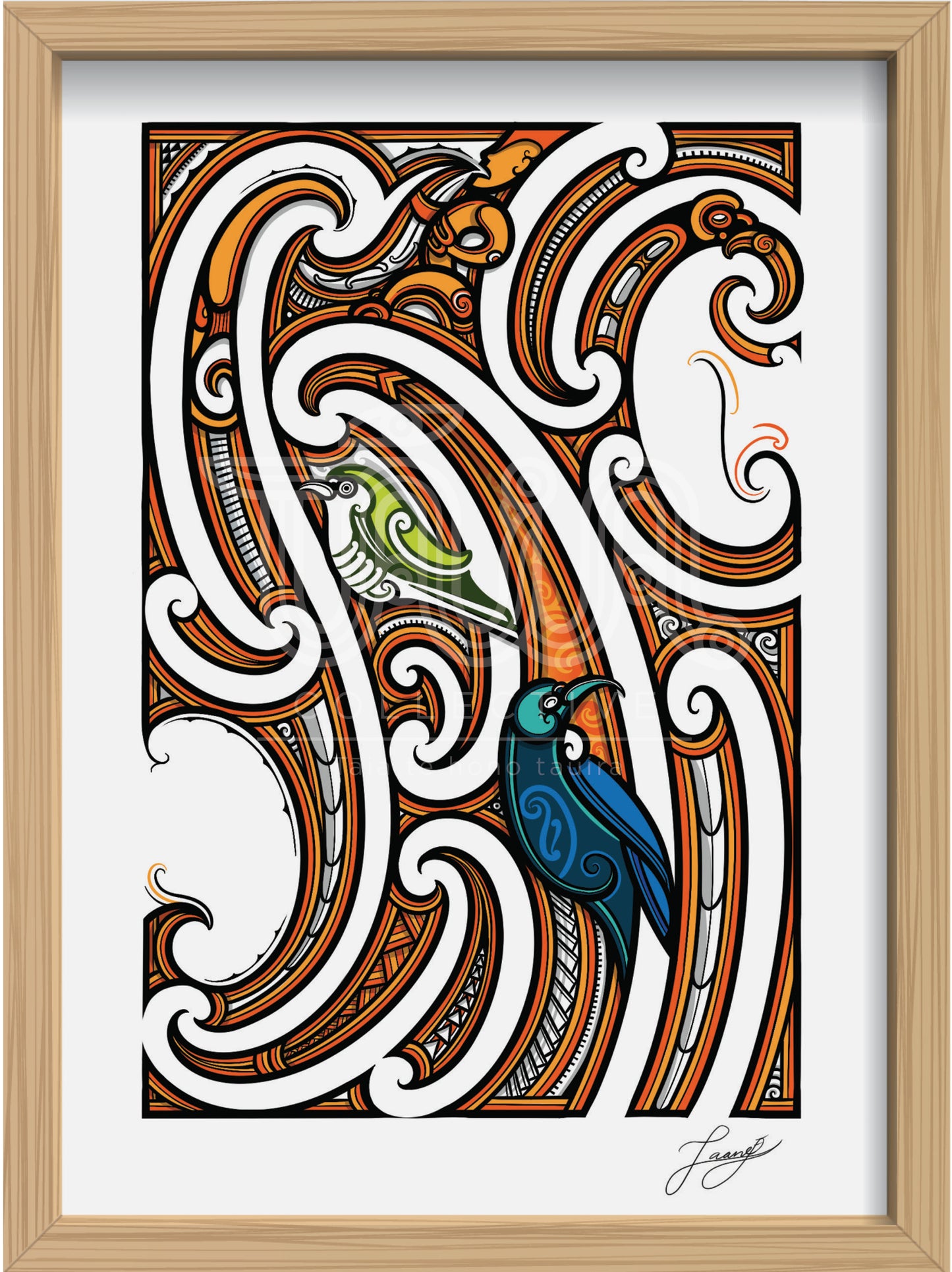 Reo Tīoriri : A4 Portrait